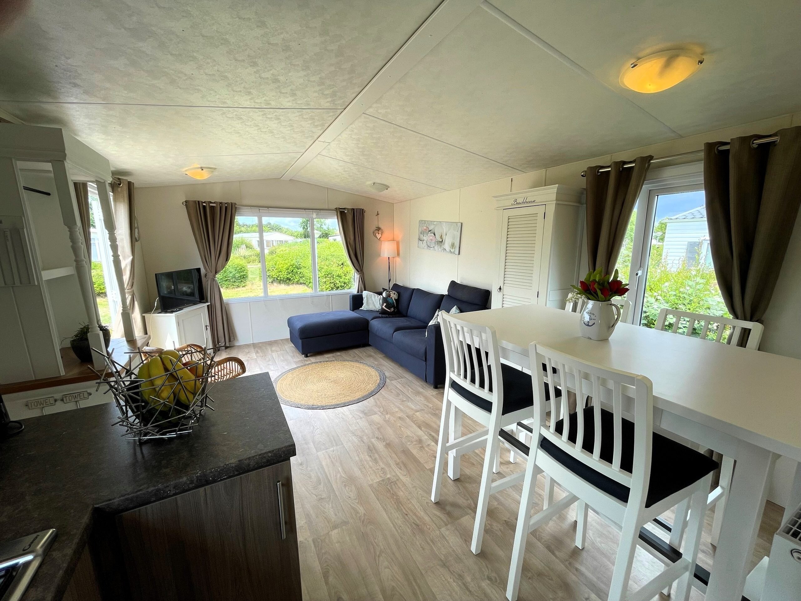 Living room with dining area